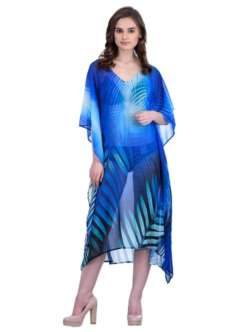 women printed maxi lenght kaftan - 20388791 - Very Small Image - 1