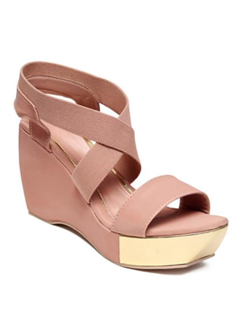 women's nude ankle strap wedge - 20389046 - Very Small Image - 1