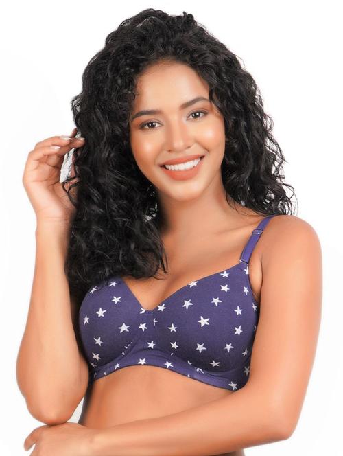 blue lycra tshirt bra - 20389076 - Very Small Image - 1