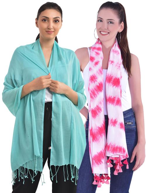 pack of 2 scarves for women/girls - 20389846 - Very Small Image - 1