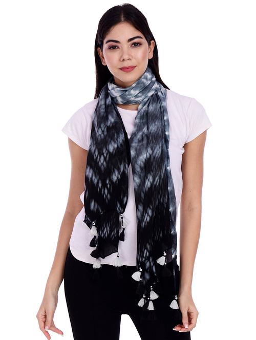 women tie & dye scarf - 20389861 - Very Small Image - 1
