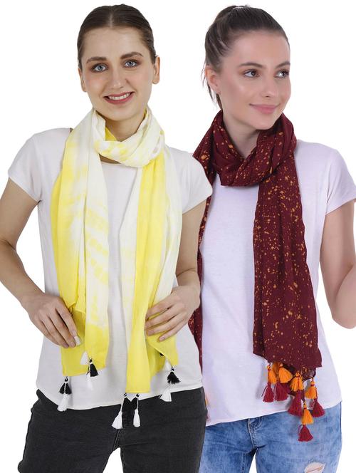 pack of 2 scarves for women/girls - 20389975 - Very Small Image - 1
