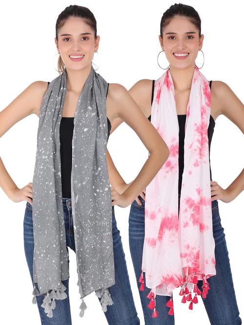 pack of 2 scarves for women/girls - 20390006 - Very Small Image - 1