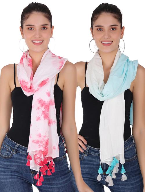 pack of 2 scarves for women/girls - 20390098 - Very Small Image - 1
