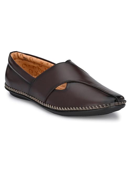 brown leather slip on jutis - 20390563 - Very Small Image - 1