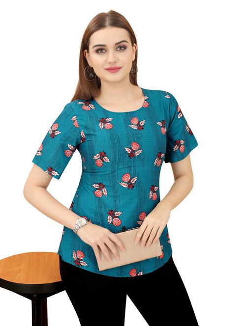 floral printed regular top - 20393550 - Very Small Image - 1