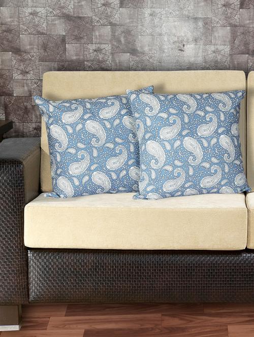 texstylers cotton printed 16 x 16 inches jaipuri cushions cover, pack of 2 - 20395000 - Very Small Image - 1