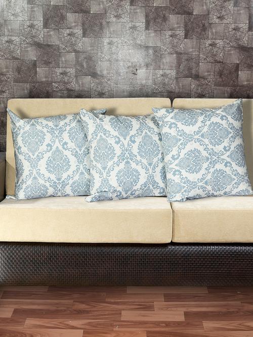 texstylers cotton printed 16 x 16 inches jaipuri cushions cover, pack of 3 - 20395005 - Very Small Image - 1