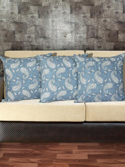 texstylers cotton printed 16 x 16 inches jaipuri cushions cover, pack of 3 - 20395012 - Very Small Image - 1