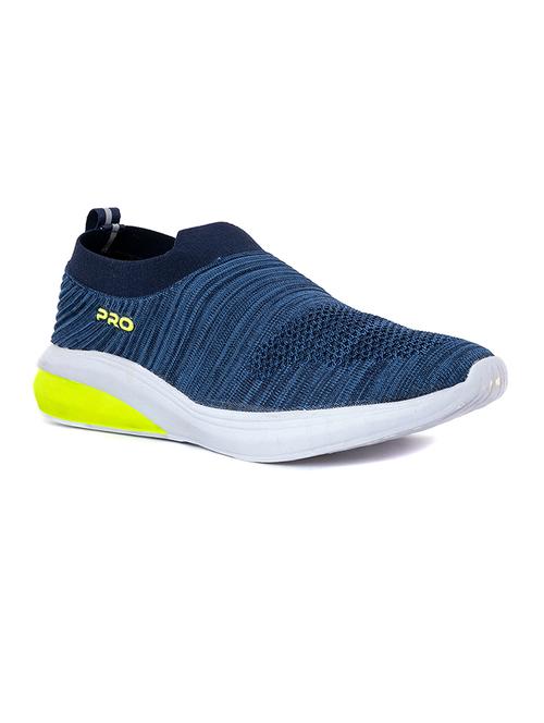 men self design blue melange slip on sport shoe - 20395058 - Very Small Image - 1