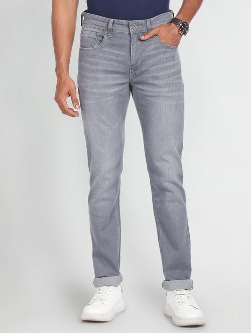 mens slim fit plain jeans - 20396416 - Very Small Image - 1