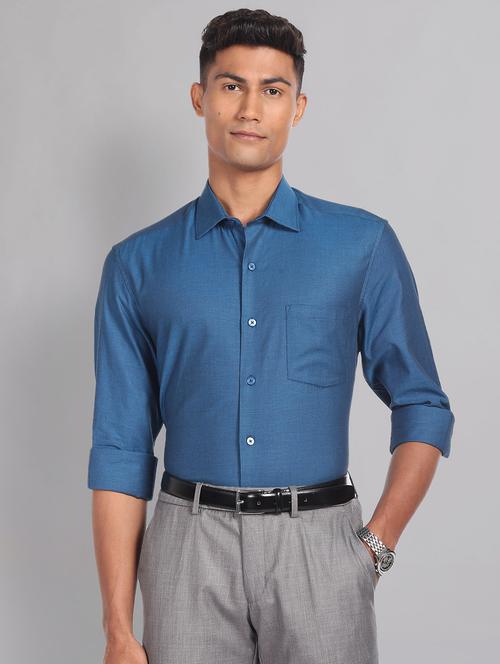 men's slim fit formal shirt - 20396455 - Very Small Image - 1