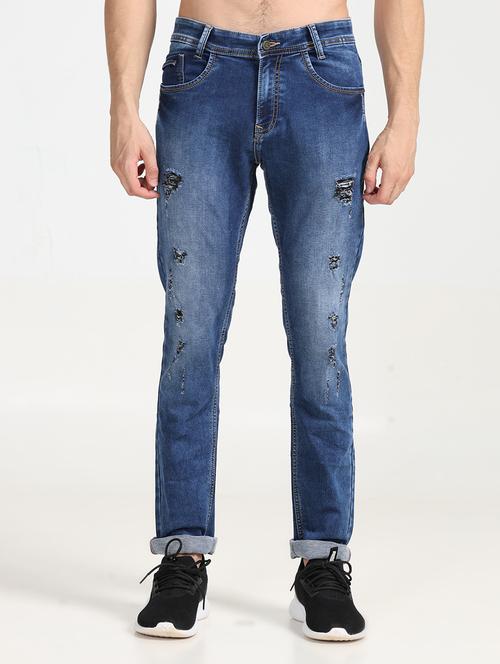 men mid rise distressed jeans - 20396692 - Very Small Image - 1