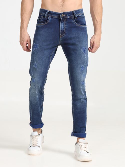 men mid rise distressed jeans - 20396698 - Very Small Image - 1