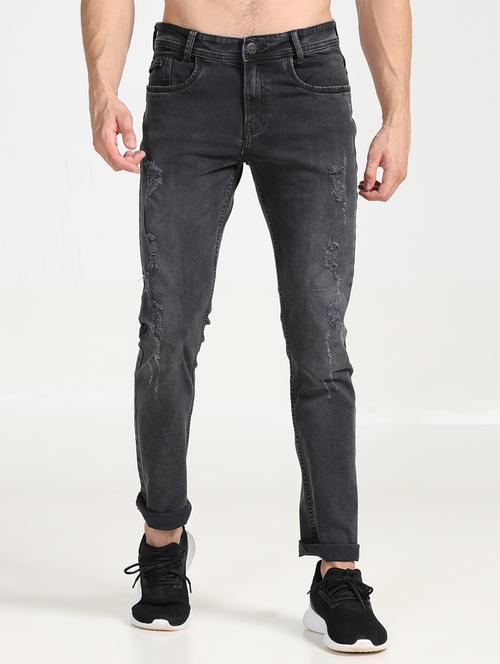 men mid rise distressed jeans - 20396703 - Very Small Image - 1