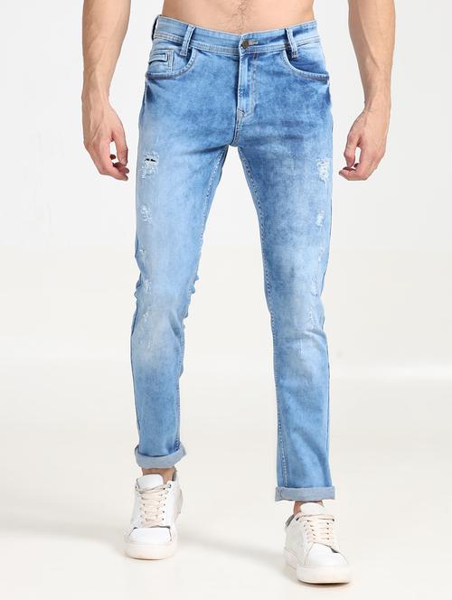 men mid rise distressed jeans - 20396708 - Very Small Image - 1