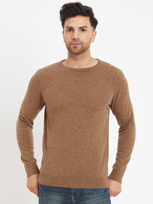beige wool blend pullover - 20396732 - Very Small Image - 1