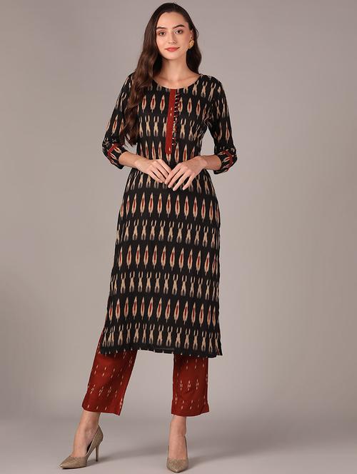 ikat kurta pant set - 20397260 - Very Small Image - 1