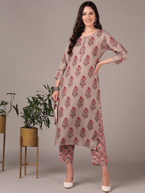 floral kurta pant set - 20397281 - Very Small Image - 1