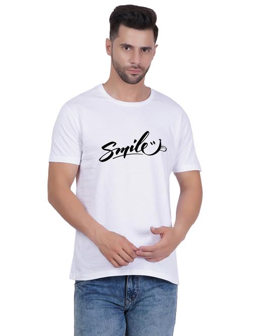 round neck printed unisex t-shirt - 20398168 - Very Small Image - 1