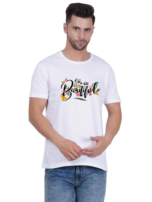 round neck printed unisex t-shirt - 20398169 - Very Small Image - 1