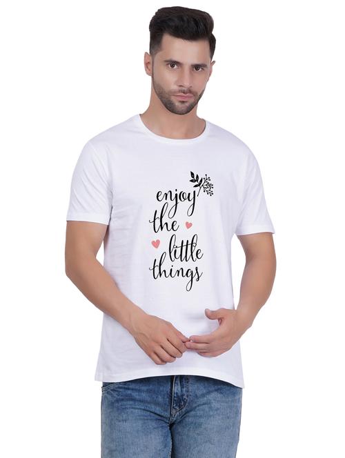 round neck printed unisex t-shirt - 20398182 - Very Small Image - 1
