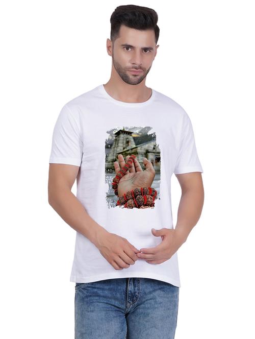 round neck printed unisex t-shirt - 20398196 - Very Small Image - 1