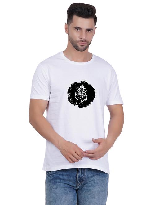 round neck printed unisex t-shirt - 20398229 - Very Small Image - 1