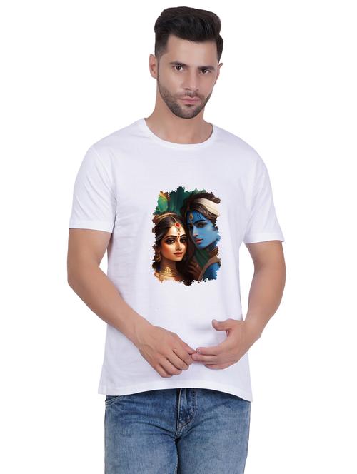 round neck printed unisex t-shirt - 20398230 - Very Small Image - 1