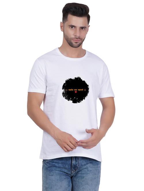 round neck printed unisex t-shirt - 20398234 - Very Small Image - 1