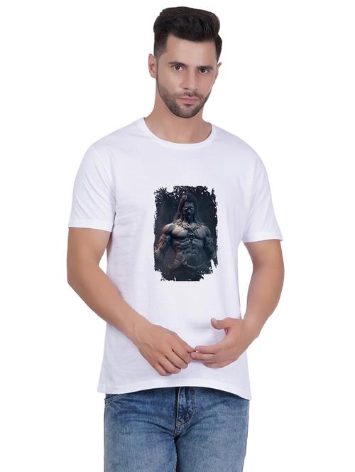 round neck printed unisex t-shirt - 20398238 - Very Small Image - 1