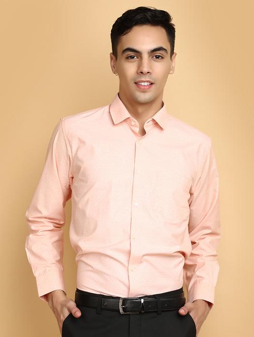 orange cotton formal shirt - 20402613 - Very Small Image - 1