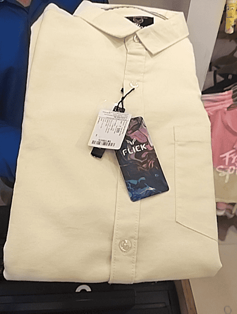 yellow cotton blend casual shirt - 20402782 - Very Small Image - 1