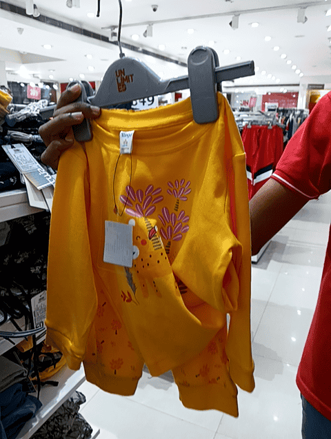 yellow cotton blend full length sets twin & dungree - 20403788 - Very Small Image - 1