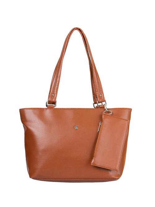 women solid leatherette handbag - 20405130 - Very Small Image - 1