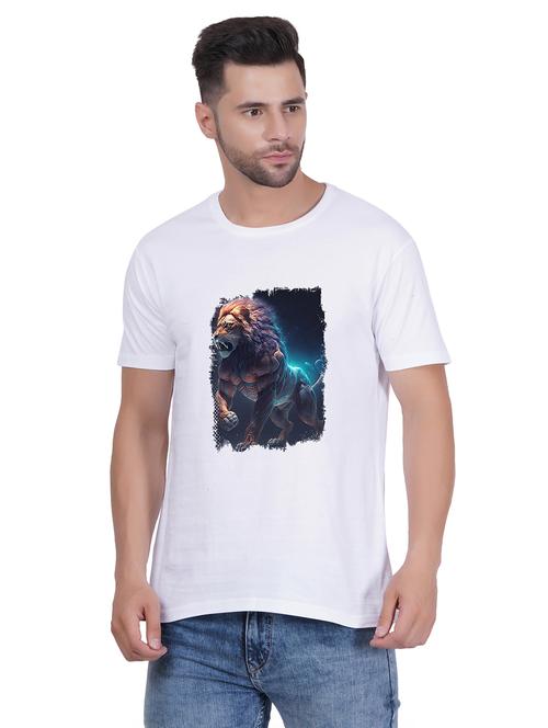 men round neck graphic print t-shirt - 20405243 - Very Small Image - 1