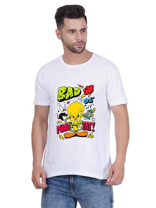 men round neck graphic print t-shirt - 20405249 - Very Small Image - 1