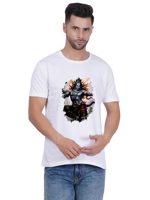 men round neck graphic print t-shirt - 20405250 - Very Small Image - 1