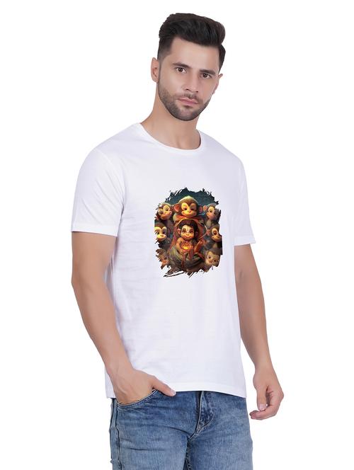 men round neck graphic printed regular t-shirt - 20405376 - Very Small Image - 1