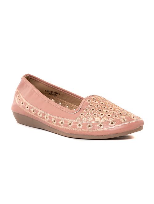 pink synthetic slip on ballerina - 20405441 - Very Small Image - 1