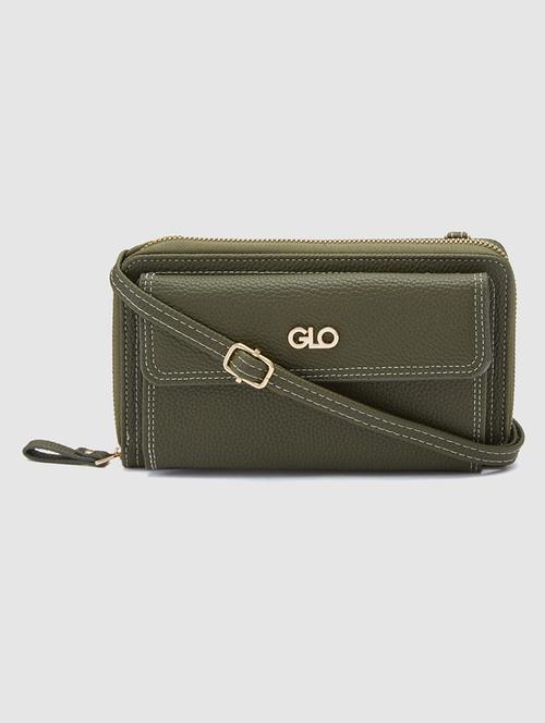 olive leather wallet - 20405793 - Very Small Image - 1