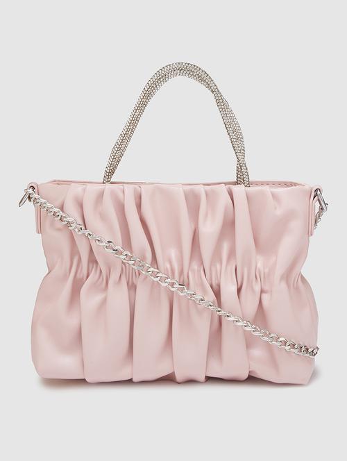 women solid leatherette handbag - 20405847 - Very Small Image - 1