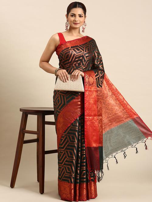 women's banarasi saree with blouse - 20406020 - Very Small Image - 1