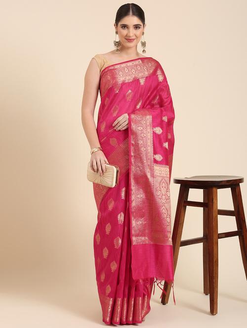 women's banarasi saree with blouse - 20406075 - Very Small Image - 1
