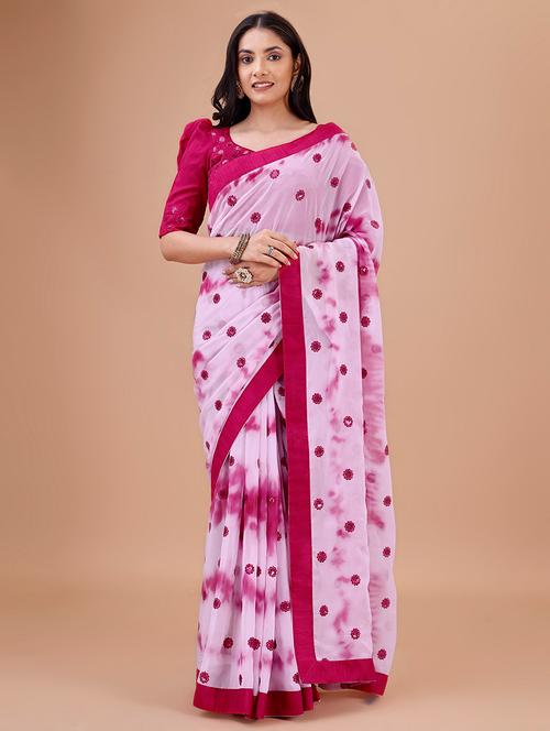 women's embroidered saree - 20406562 - Very Small Image - 1