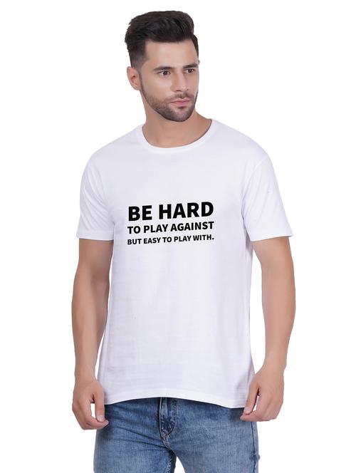 unisex round neck typography printed t-shirt - 20406611 - Very Small Image - 1