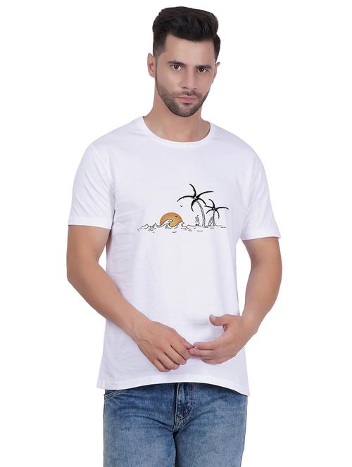 unisex round neck graphic printed t-shirt - 20406621 - Very Small Image - 1
