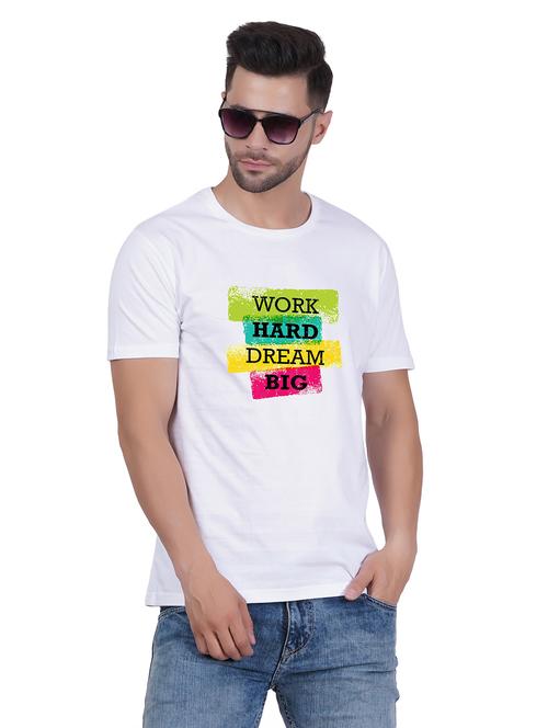 unisex round neck typography printed t-shirt - 20406627 - Very Small Image - 1