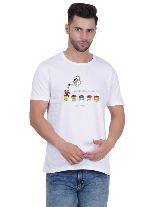 unisex round neck graphic printed t-shirt - 20406630 - Very Small Image - 1