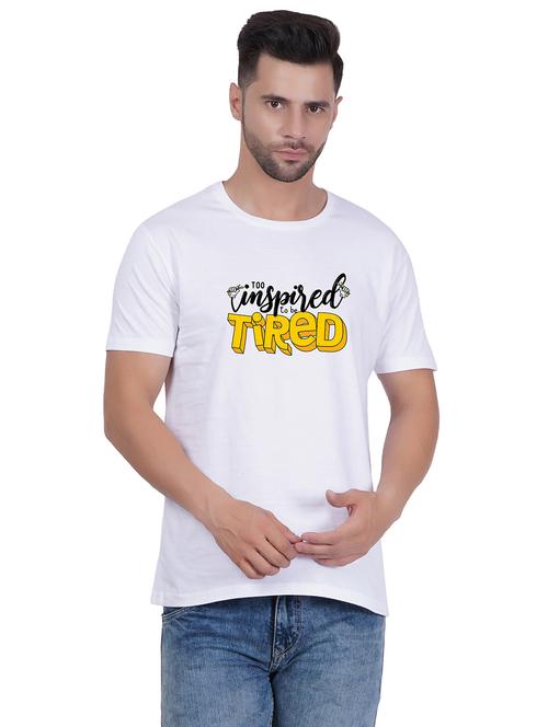unisex round neck typography printed t-shirt - 20406649 - Very Small Image - 1